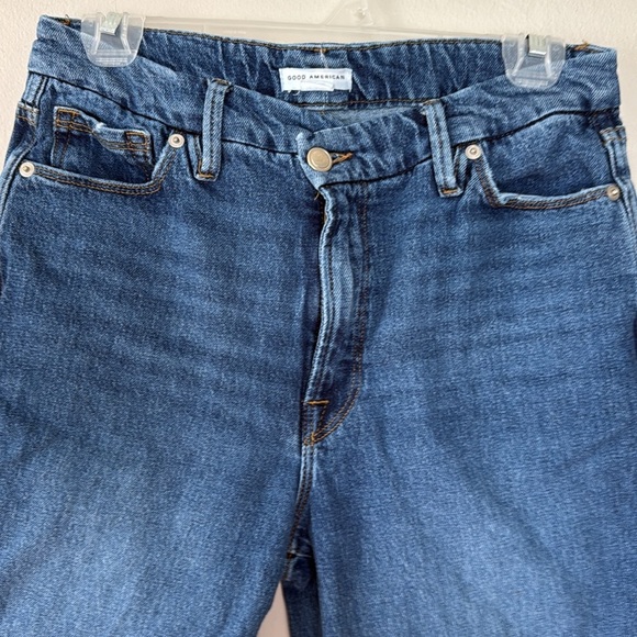 Good American cut hem cropped straight jeans 28/6 - Picture 2 of 7